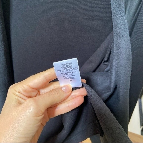 Velvet by Graham & Spencer Ponte and Faux Leather Jacket S NWOT - Picture 13 of 14